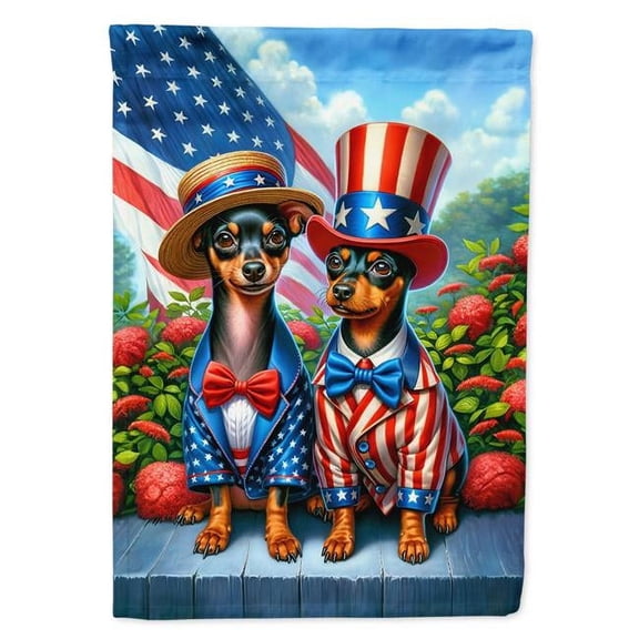 40 x 28 in. Unisex All American Miniature Pinscher Polyester House Flag