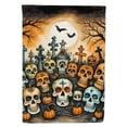 thumbnail image 1 of 40 x 28 in. Unisex Calaveras Sugar Skulls Spooky Halloween House Flag, 1 of 1