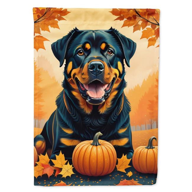 Hello Fall Scene Rottweiler 40 x 28 in. Unisex Rottweiler Fall House Flag - Walmart.com