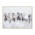 thumbnail image 1 of 40" x 30" Horse Framed Wall Art with Brown Frame, by DecMode, 1 of 8