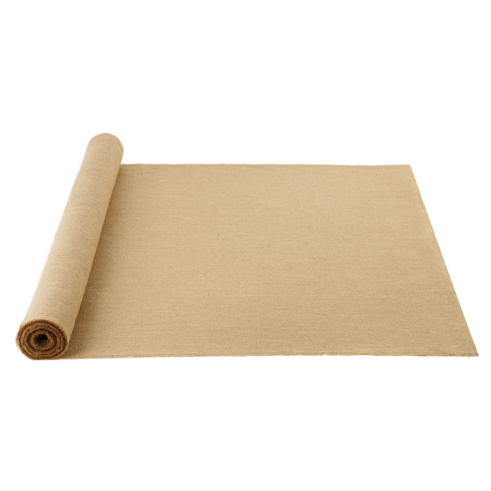 40" x 30ft Natural Jute Burlap Roll, 100% Hemp Fiber, 50x50 Density, 270g Weight, Rustic Decor for Weddings Gardening DIY Crafts