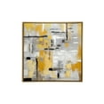 thumbnail image 1 of 40" x 40" Abstract Framed Wall Art with Gold Frame, by DecMode, 1 of 6