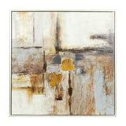 40" x 40" Abstract Framed Wall Art with Silver Frame, by DecMode