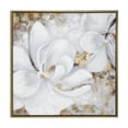 thumbnail image 1 of 40" x 40" Floral Framed Wall Art with Gold Foil Accents, by DecMode, 1 of 14