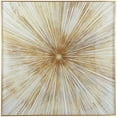 thumbnail image 1 of 40" x 40" Radial Starburst Framed Wall Art with Gold Aluminum Frame, by CosmoLiving by Cosmopolitan, 1 of 7
