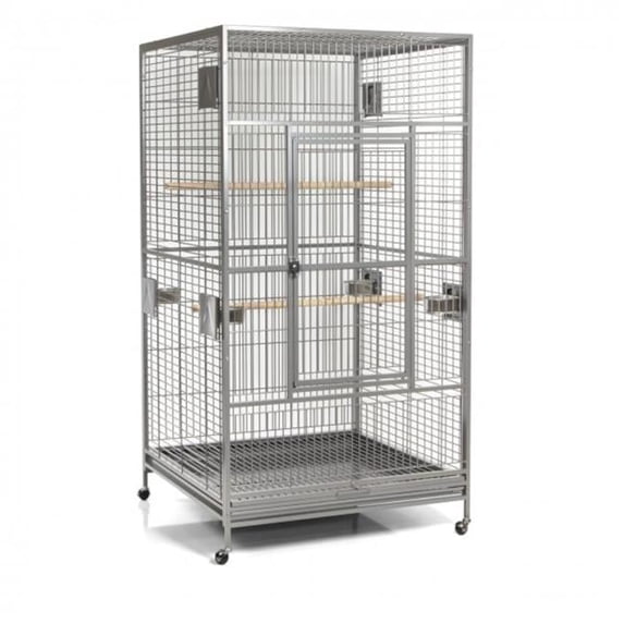 Curated visual reference: Gallery Detail: 40 X 40 X 76 In Macaw Flight Cage Platinum