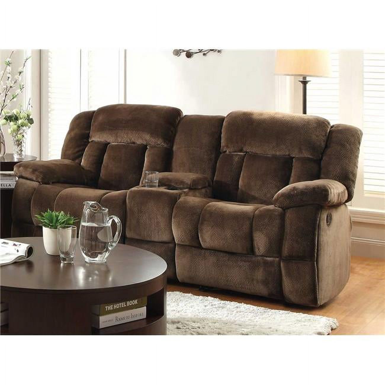 40 x 40 x 79 in. Laurelton Double Glider Reclining Love Seat with