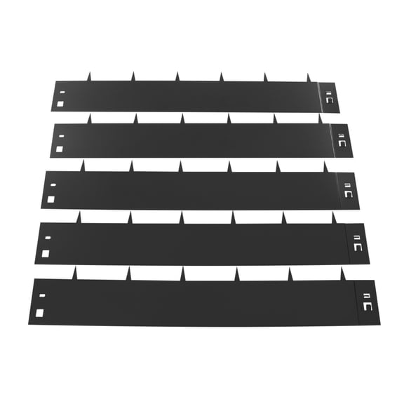 40 x 5 Inch Steel Landscape Edging, 5-Pack Steel Garden Edging Border Black Outdoor Steel Lawn Edging Backyard Barrier Bendable Metal Landscape Edging for Yard, Garden, Lawn