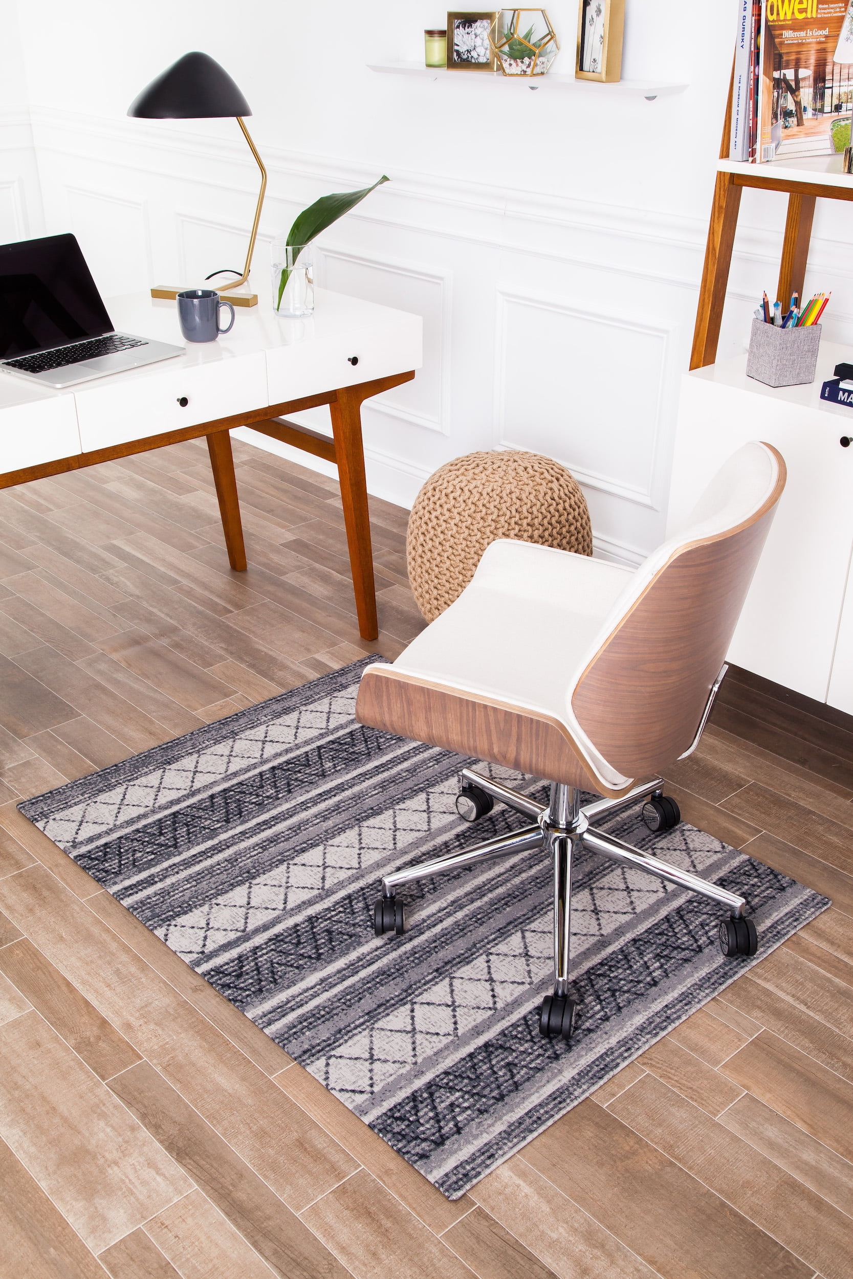 40" x 54" Alesund Beige & Gray 1/2" Rug’d Chair Mat™