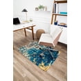 thumbnail image 1 of 40" x 54" Bilbao Blue & Orange 1/2" Rug’d Chair Mat™, 1 of 5