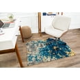 thumbnail image 1 of 40" x 54" Bilbao Blue and Orange 1/4" Rug’d Chair Mat, 1 of 4