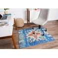 thumbnail image 1 of 40" x 54" Las Cruces Blue & Orange 1/4" Rug’d Chair Mat™, 1 of 7