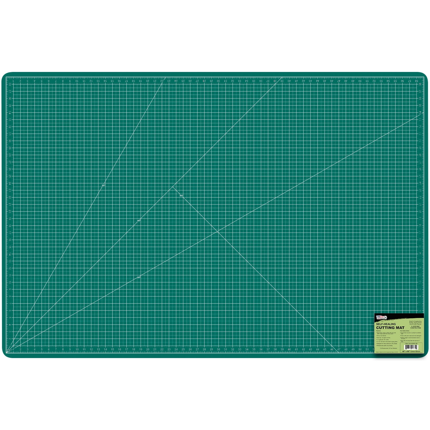 WORKLION Self Healing Cutting Mat: 24 x 36 inch Large Double Sided 5-Layer  Gridded PVC Cut Mat for Sewing & Quilting & Scrapbooking & Arts and Crafts