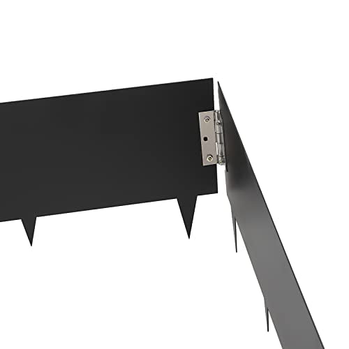 40" x 8.4" Steel Landscape Edging, Garden Landscape Edging Border Metal Steel Lawn Edging Garden Border Edging for Landscaping Black Lawn Edge for Garden Yard (4 Pack)