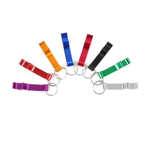 40PCS Portable Beer Bottle Opener Key Chain Mini Pocket Aluminum Alloy Beverage Beer Bottle Opener Weddin