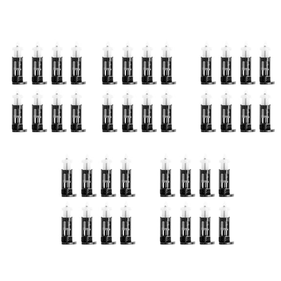 40 x Mount Pin Socket for 775 CPU Cooler Fan-Black+White