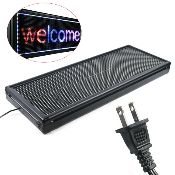 40x15 LED SIGN 3-COLOR PROGRAMMABLE LED SCROLLING MESSAGE BOARD SIGN