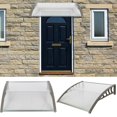 40"x30" DIY Outdoor Window Awning Front Door Canopy Patio Cover Yard