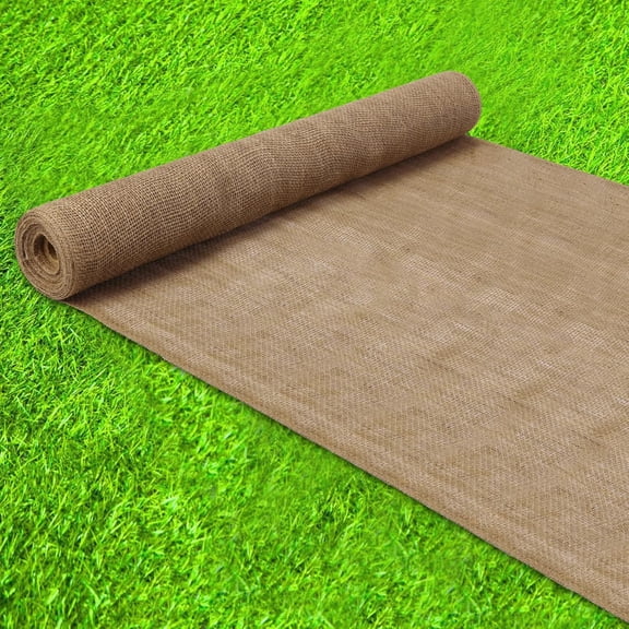 40" x30 Feet Garden Burlap Multipurpose Burlap Tree Wrap, Burlap Fabric Premium Weed Barrier,Erosion Control, Natural Burlap Rolls, Jute Fabric, La cape Burlap for Outdoor Plant Gardening