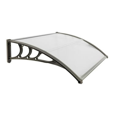40"x32" Window Awning Outdoor Polycarbonate Front Door Patio Cover Canopy Out