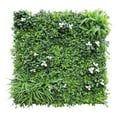 thumbnail image 1 of 40"x40" Faux Privacy Fence Screen Artificial Boxwood Panels Topiary Hedge Plants for Indoor Outdoor Decoration, #2 Mixed Leave, 2 Packs, 1 of 5
