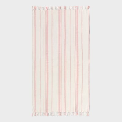 40"x72" Peshtemal Premium Lightweight Striped Oversized Beach Towel with Knotted Fringe
