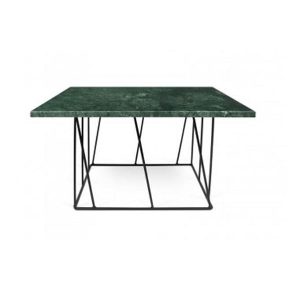 40 x75 x75 in. Helix Square Coffee Table - Green & Black