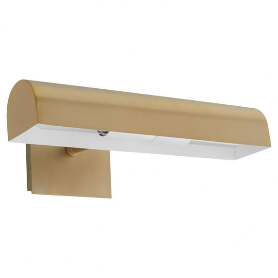 400-15-80-Quorum Lighting-2 Light Picture Light In Traditional Style-5.25 Inches Tall and 14.5 Inches Wide-Aged Brass Finish