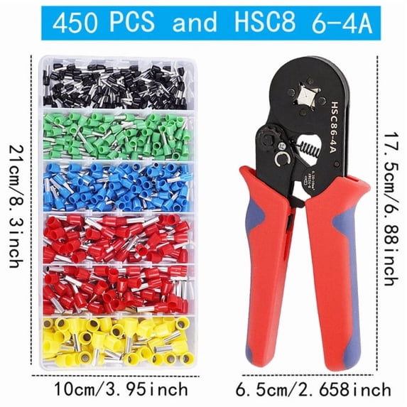 VE Wire Connector Insulated Terminals, 450Piece Set