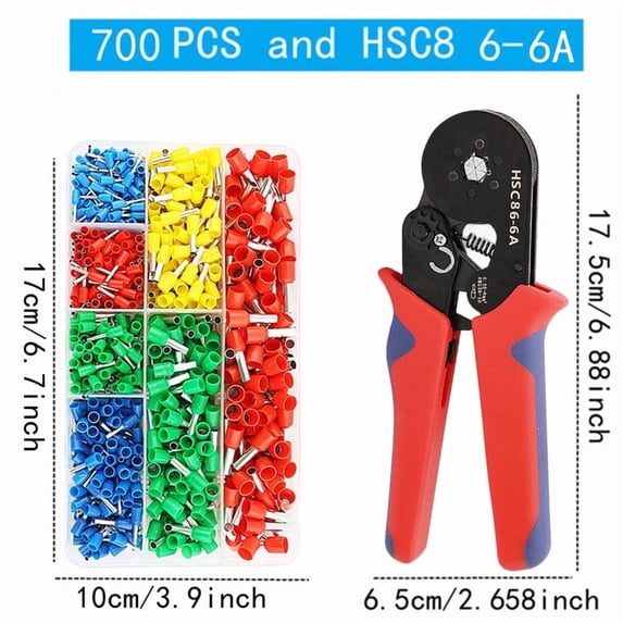 VE Wire Connector Insulated Terminals, 700-Piece Set