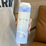 400/500Ml Sanrio Pochacco Kuromi Thermos Water Bottle Kids Students Melody Cinnamoroll Cartoon Portable Stainless Steel Bottle