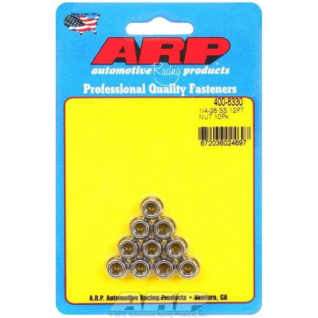400-8330 Stainless Steel 12 Point Nuts - 0.25-28