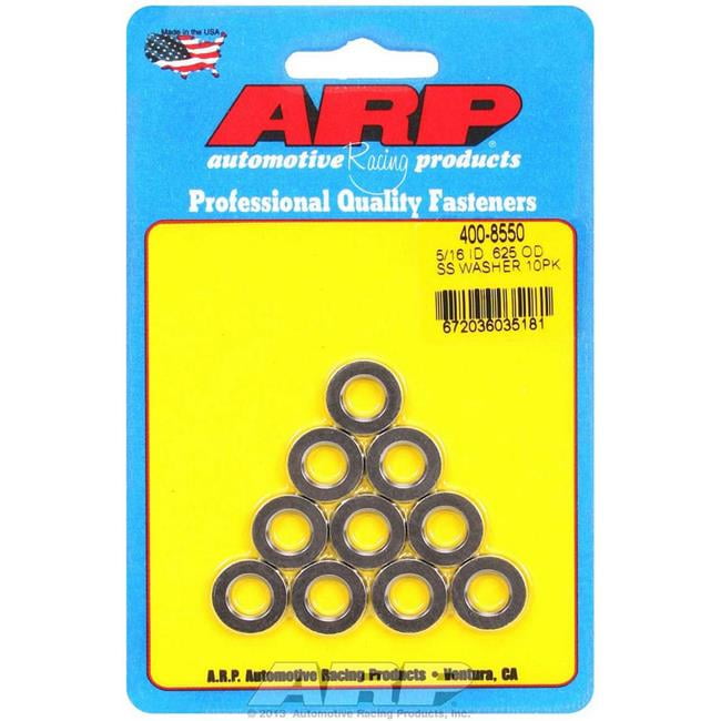 400-8550 0.31 x 0.62 in. Stainless Steel Flat Washers, Pack of 10