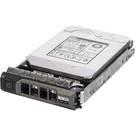 400-ANVE - DELL ORIGINAL 10TB 7.2K SAS 3.5 6Gb/s HDD KIT WITH 13TH GEN TRAY Poweredge T330, T430, T530, T630, R230, R330, R430, R530, R630, R730, R730XD, R930, PowerVault MD1220, MD1420 , MD3420