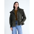 thumbnail image 1 of Free Assembly Women's and Women's Plus Cinched Utility Jacket with Hood, Sizes XS-4X, 1 of 8
