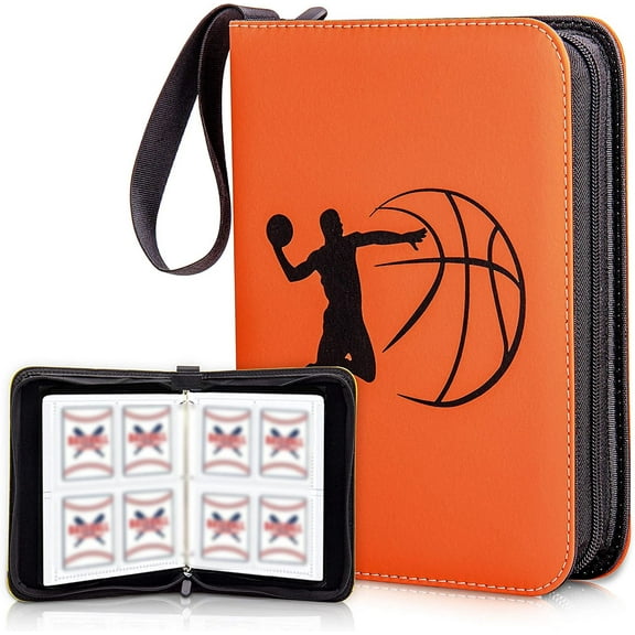 400 Card Sport Binder 4 Pocket Basketball Trading Cards Album Card Holder Binder