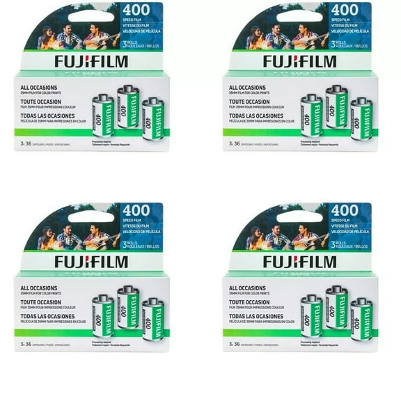 400 Color Negative 35mm Film (3 Pack), 36 Exposure per Roll