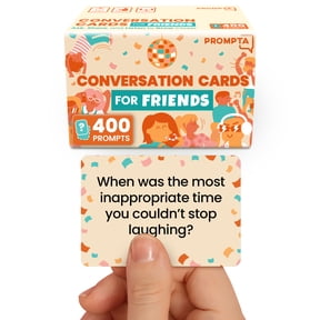 400 Conversation Cards for Friends Casual, Funny Get to Know You Conversation Starters to Connect with Friends