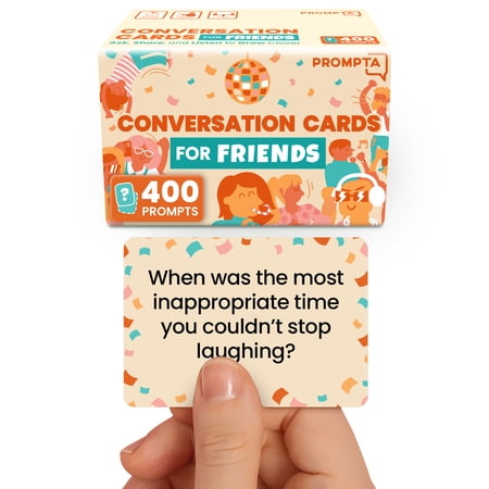 400 Conversation Cards for Friends – Casual, Funny Get to Know You Conversation Starters to Connect with Friends