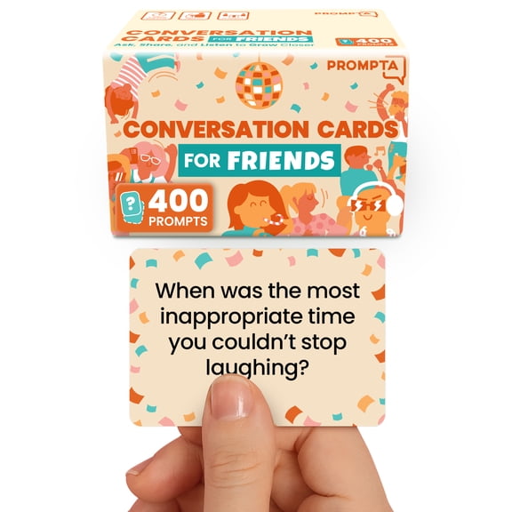 400 Conversation Cards for Friends  Casual, Funny Get to Know You Conversation Starters to Connect with Friends