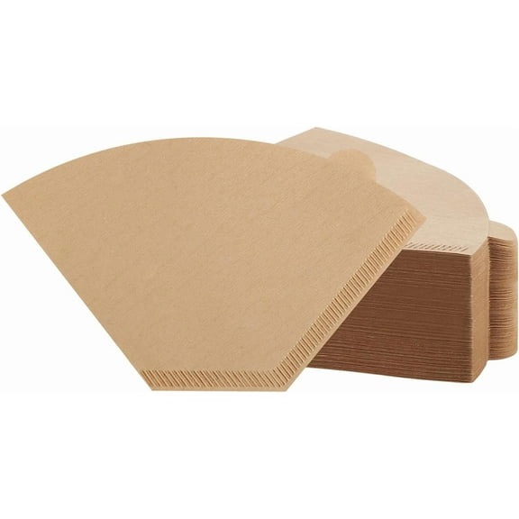 400 Count Cone Coffee Filters #2, 2 Coffee Filters Unbleached Natural Brown Disposable Coffee Filter Compatible with Pour Over and Drip Coffee Maker