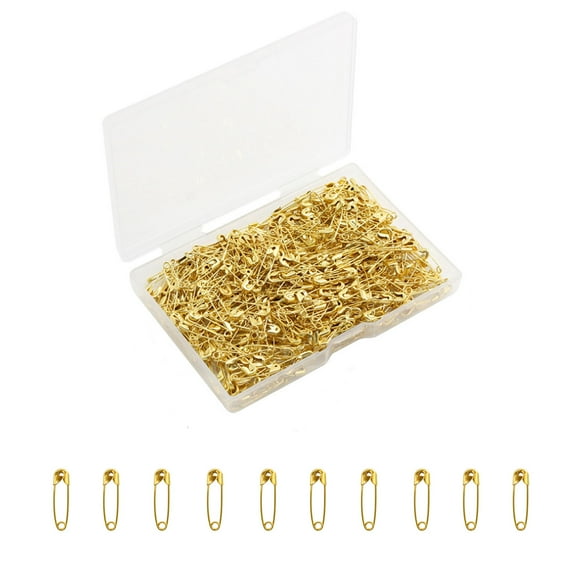 400-Count Safety Pins - Small Safety Pins for Garment Repair, Quilting, Jewelry Making,Gold - 0.75 Inches