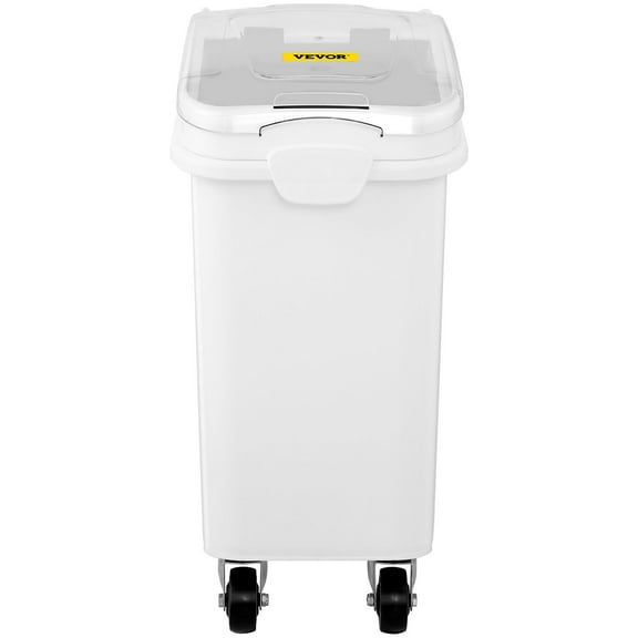 400 Cup Ingredient Bin with Sliding Lid - Clear Airtight Food Storage Container for Bulk Dry Goods