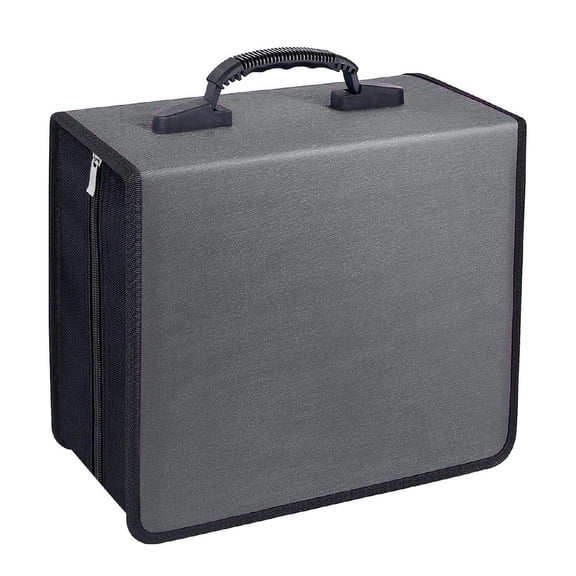 400 Disc CD DVD Organizer Holder Storage Case Bag Wallet Album Media Video, Gray