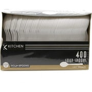 400 Disposable Plastic Spoons Nicole Home Collection Cutlery Medium Weight