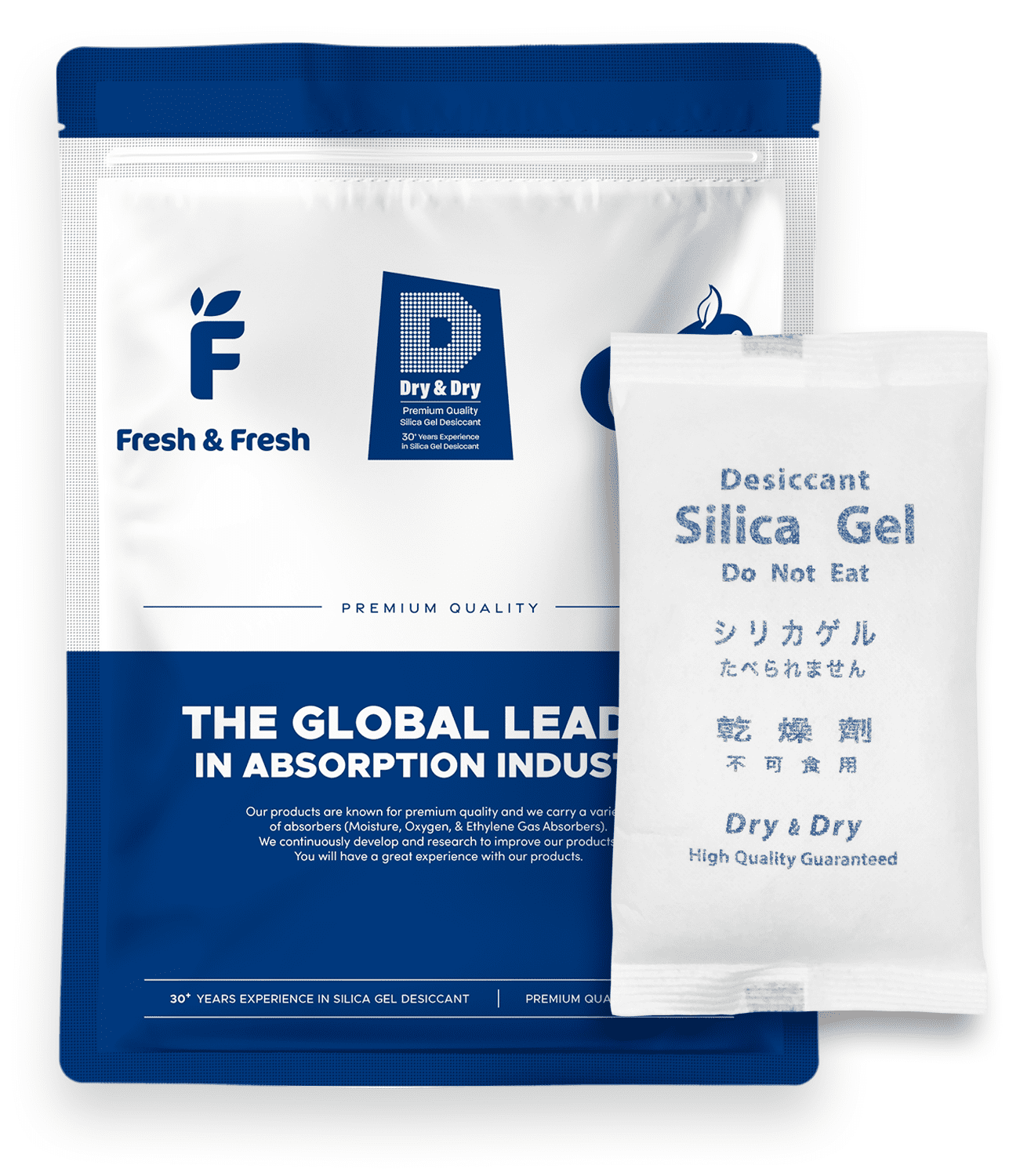 400 Gram [10 Packs] "Dry & Dry" Premium Silica Gel Packets Desiccant Dehumidifiers - Rechargeable Fabric