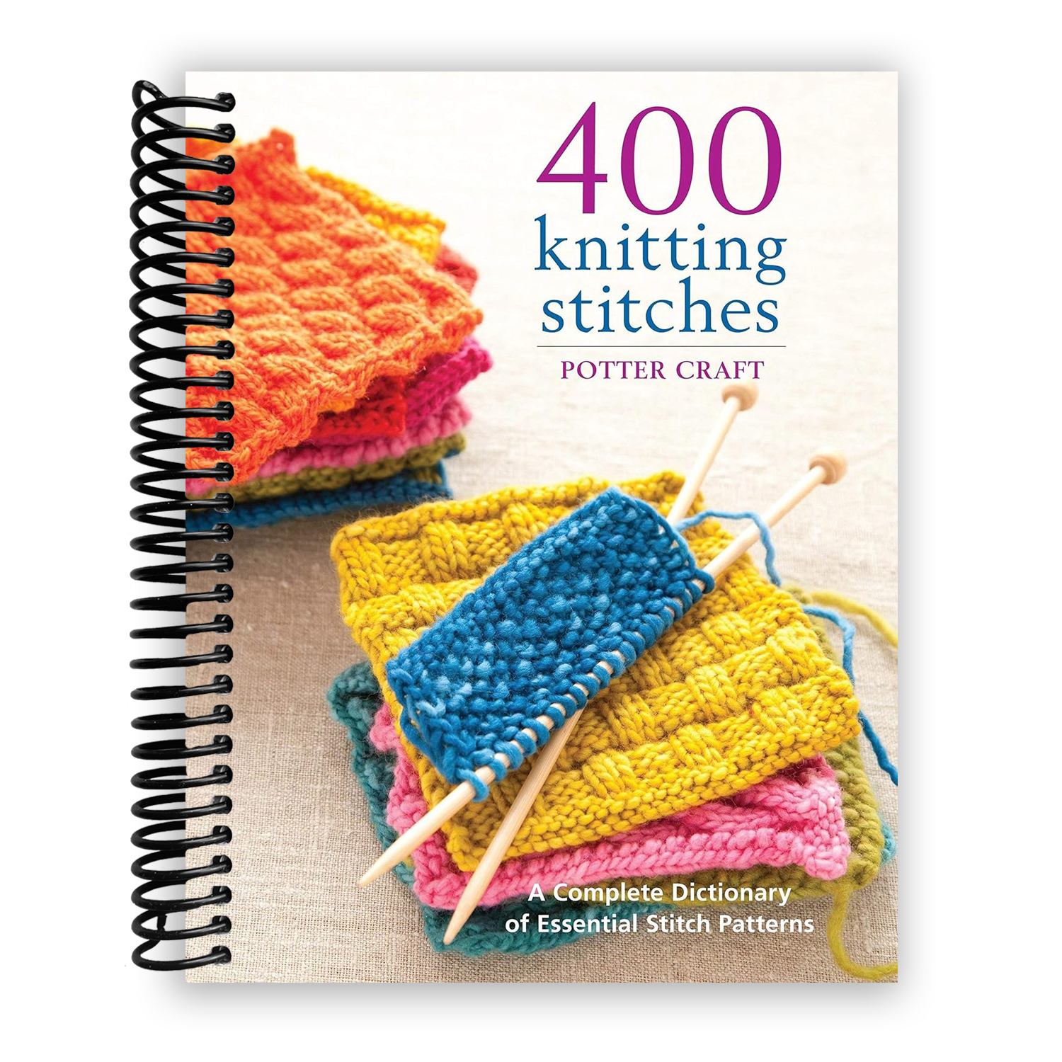 400 Knitting Stitches: A Complete Dictionary of Essential Stitch Patterns [Book], image size:1500x1500