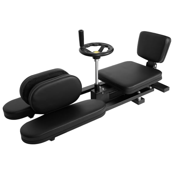 400 LBS Black Leg Stretcher Machine, Silent Wheels Heavy Duty Metal Split Machine Training Equipment, Split Adjustable Leg Stretcher 38.5x16.5x15 Inch, for Beginners