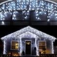 thumbnail image 1 of 400 LED 33ft 8 Modes Curtain Fairy String Light with 75 Drops, Clear Wire LED String Light Decor for Wedding Party Holiday Christmas New Year Decorations, 1 of 7