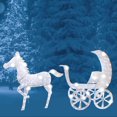 thumbnail image 1 of Brite Star 400 Lt Morphing LED 52 inch Opalescence Horse and Carriage Wireframe, 1 of 2